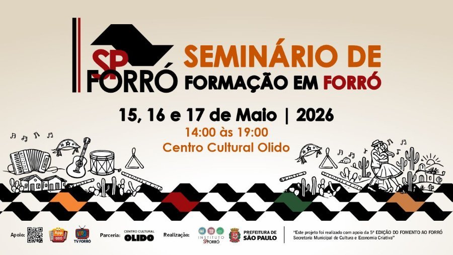 São Paulo recebe Seminário de Formação em Forró com três dias de programação gratuita São Paulo recebe Seminário de Formação em Forró com três dias de programação gratuita