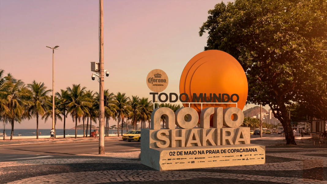 Todo Mundo no Rio ganha escultura de areia para o show de Shakira Todo Mundo no Rio ganha escultura de areia para o show de Shakira